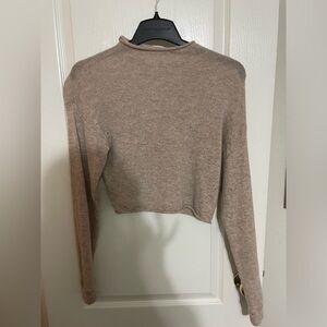 Reformation tan cashmere sweater